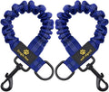 Snagle Paw bungee dog leash extension blue front view