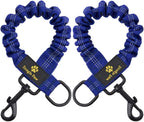 Snagle Paw bungee dog leash extension blue front view