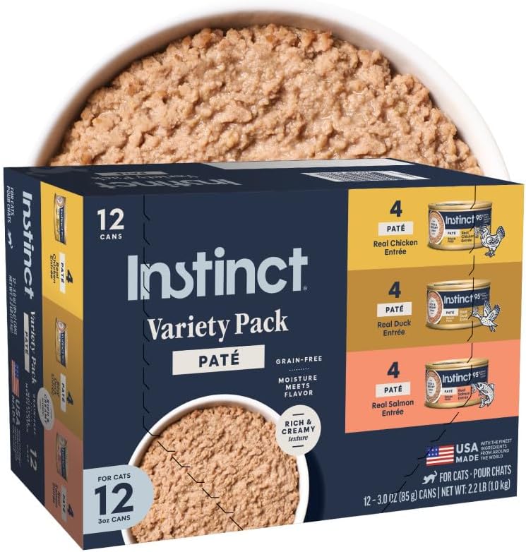 Instinct Original wet cat food variety pack front view case