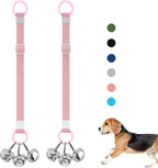 SVD.PET Dog Door Bell with Hanging Ring, Dog Bells to Go Outside for Potty Training, Can Attach to Door Knob or Anywhere Near The Door, Height Adjustable, Loud Jingle Bells for Puppies (Navy Blue) - Image 11