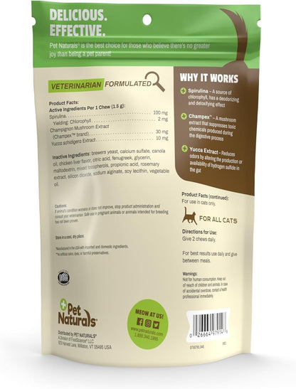 Pet Naturals Clean Scat cat breath freshener and gut balance formula ingredient facts