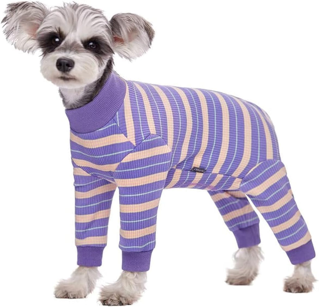 Dog Surgery Recovery Suit for Small Dogs, 4-Legged Dog Onesie After Surgery with Back Snaps, Breathable Cotton Spay and Neuter Bodysuit for Female and Male Dogs - Image 14