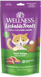 Wellness Lickable Soft Puree Cat Treats, All Lifestages, Kitten to Senior, Natural, Grain Free, Chicken Flavor, 0.4 oz, Pack of 6 Tubes - Image 12