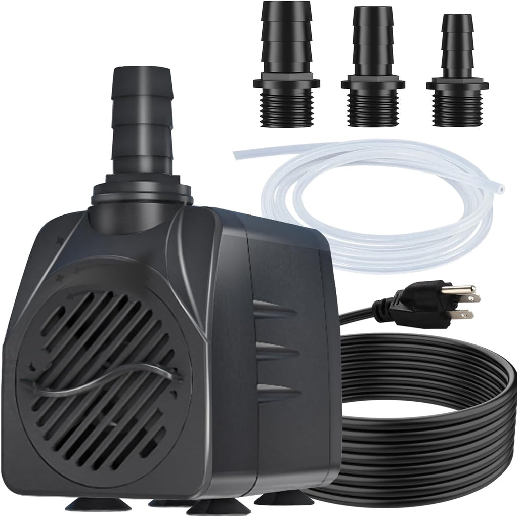 SongLong submersible water pump front view showcasing the flow control knob.