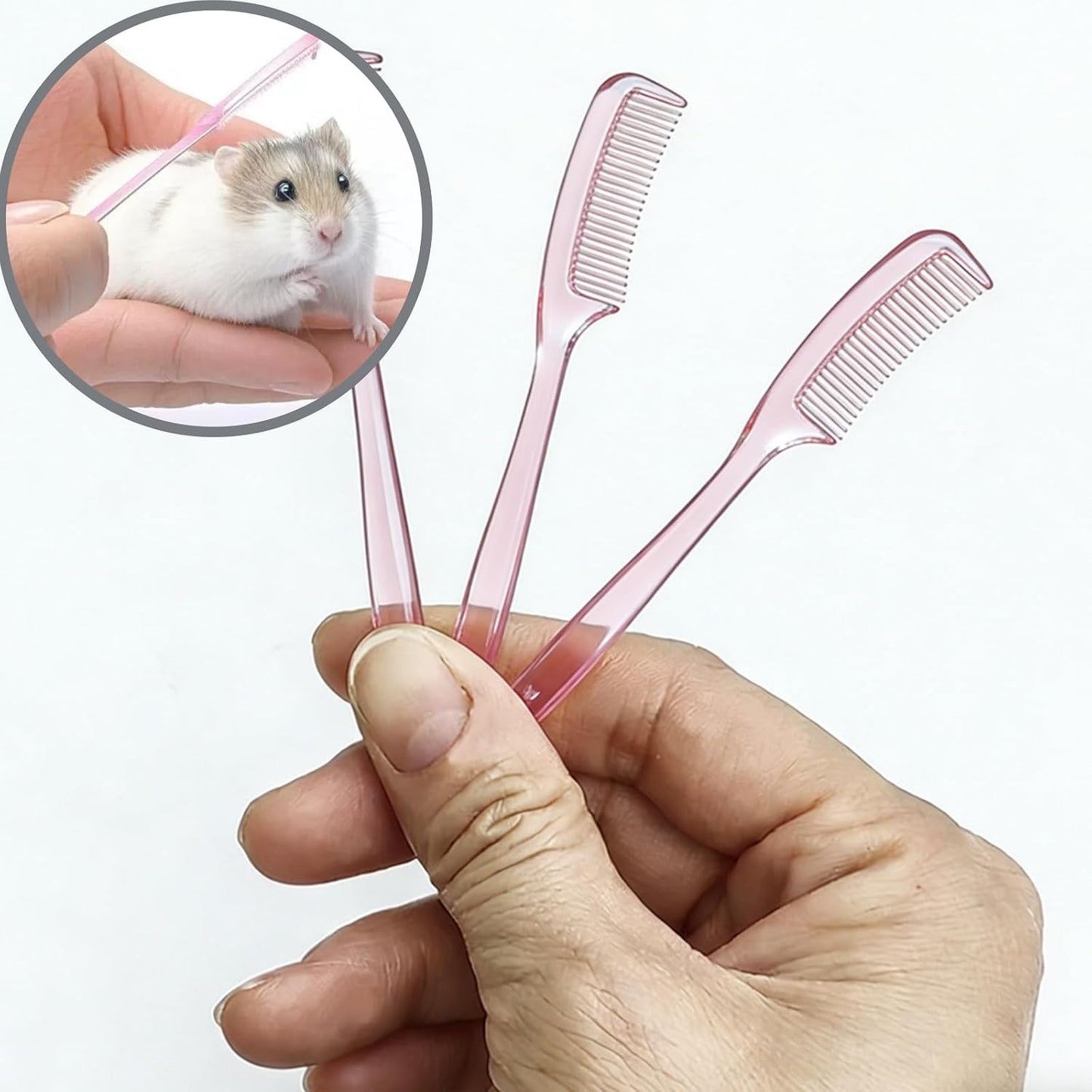 Five pack of ZCJBCYGG mini combs bulk set for managing small pet loose hair.