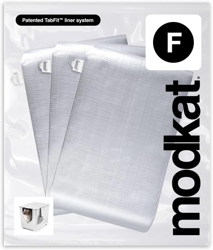 Durable woven polypropylene cat litter liner refill with convenient carrying handles