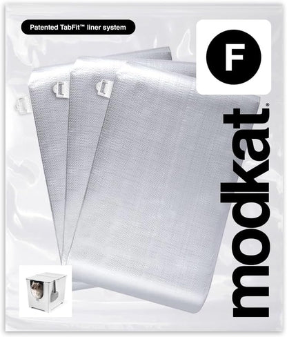 Durable woven polypropylene cat litter liner refill with convenient carrying handles