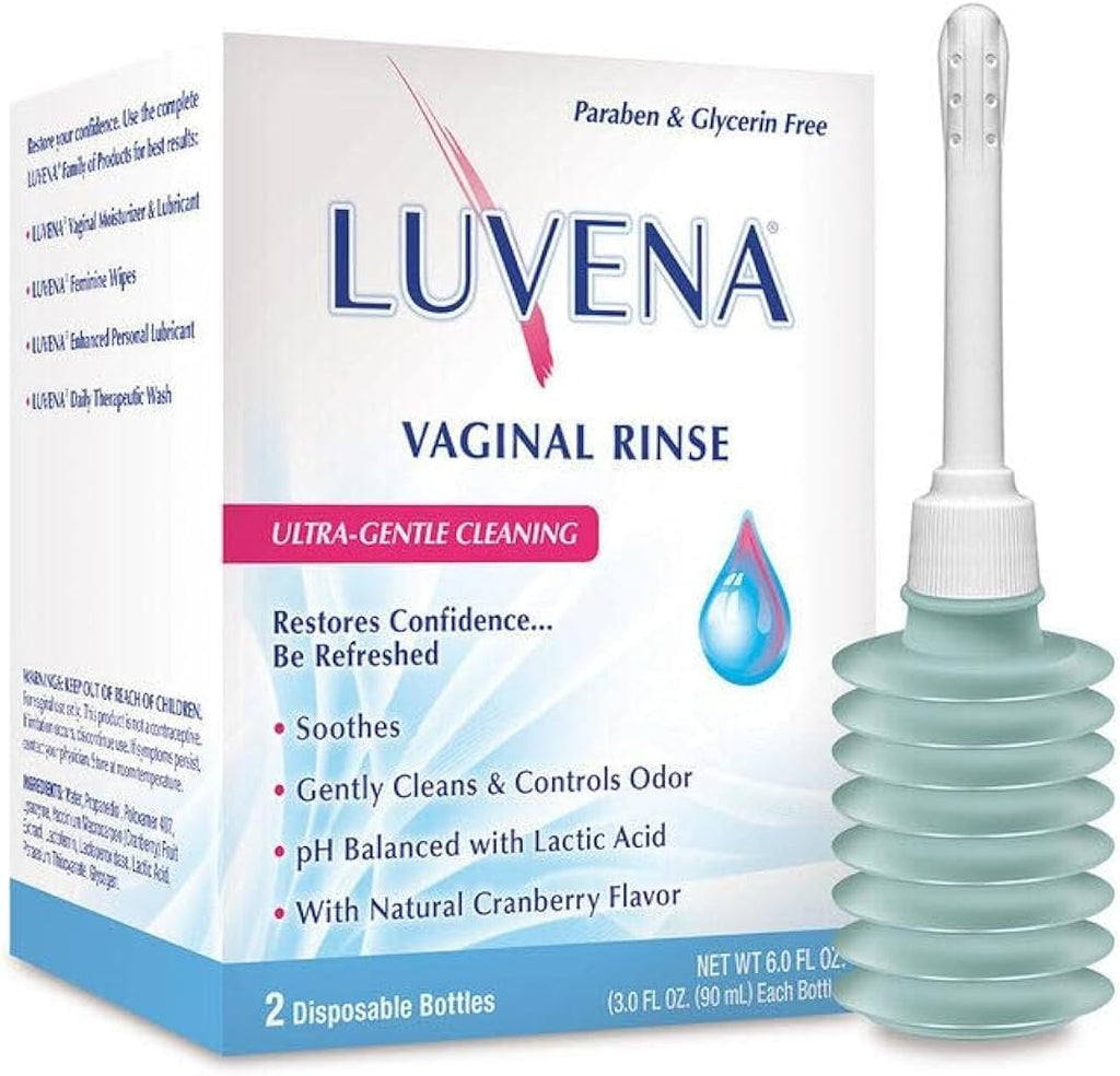 Luvena Daily Personal Feminine Rinse 2 pack front view for gentle intimate cleansing.