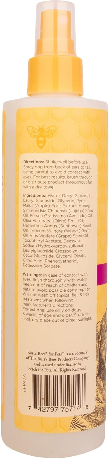 Burt's Bees for Pets Waterless Shampoo Spray for Dogs, Apple & Honey, No-Rinse Dry Dog Shampoo for All Dogs and Puppies, pH Balanced, No Sulfates, Parabens, Phthalates, 10 Fl Oz - Image 10