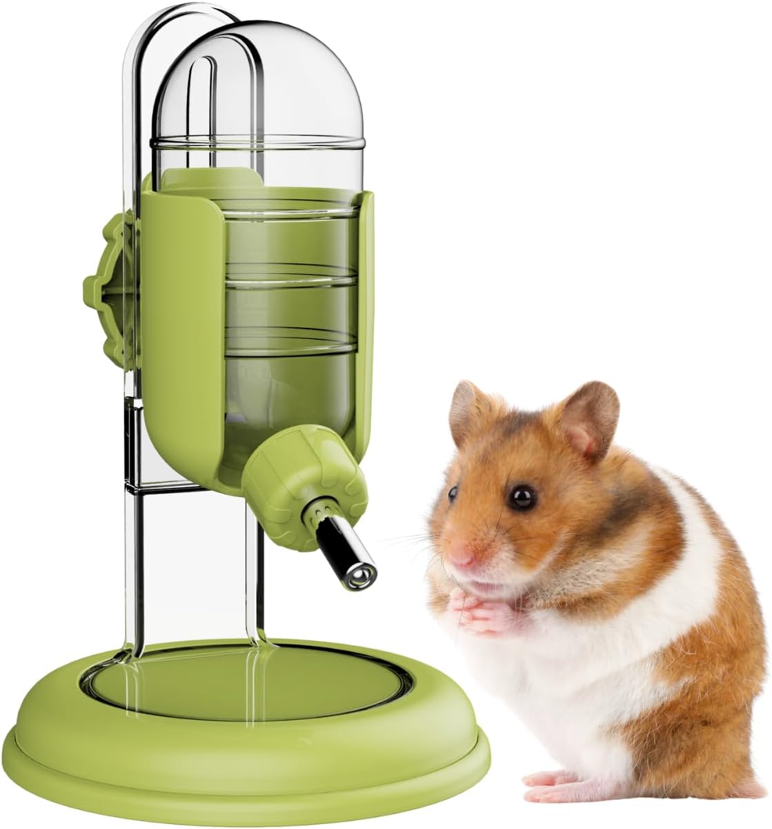 Hamster Water Bottle with Stand, 4oz Water Dispenser for Syrian Dwarf Hamsters Gerbils Mice Rats Degus (Gray) - Image 7