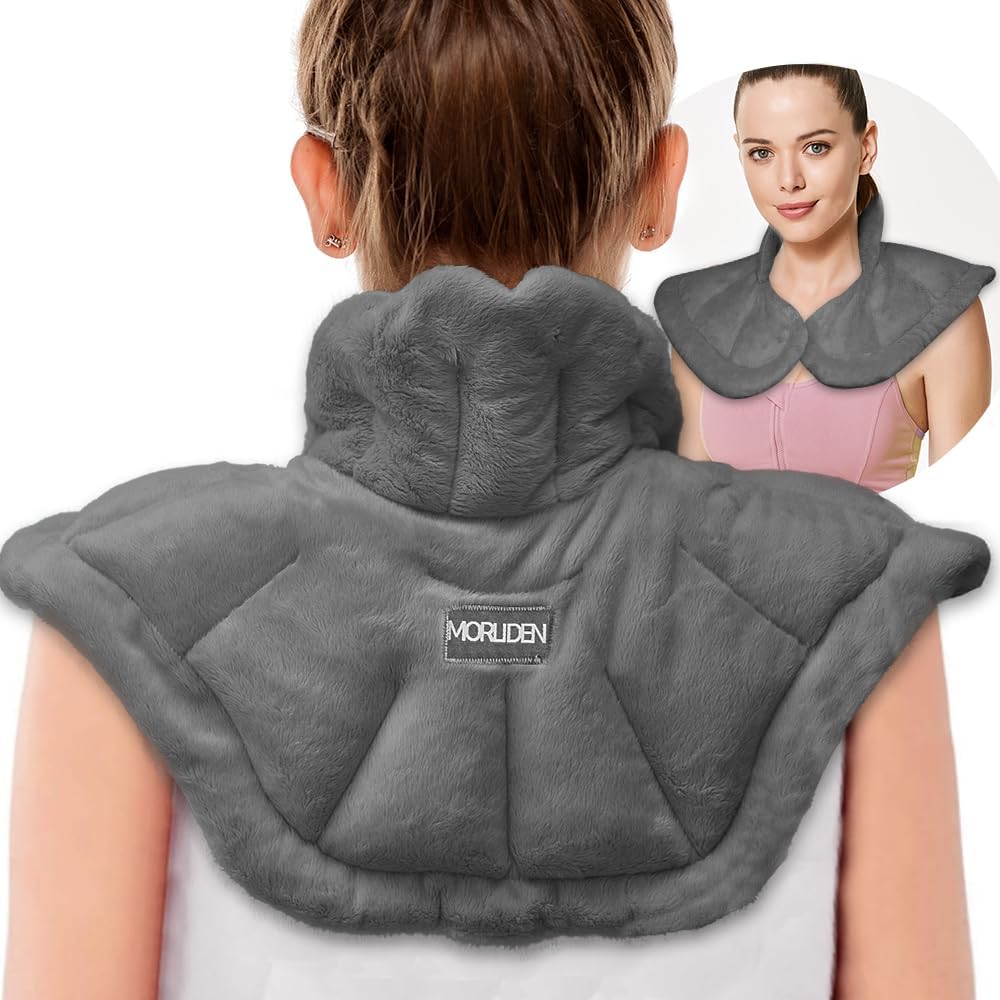 Morliden microwavable heated neck and shoulder wrap front view