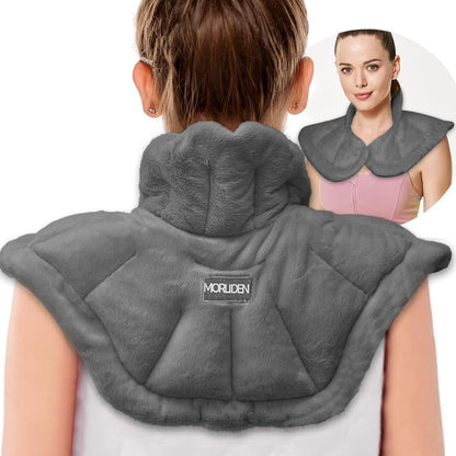 Morliden microwavable heated neck and shoulder wrap front view