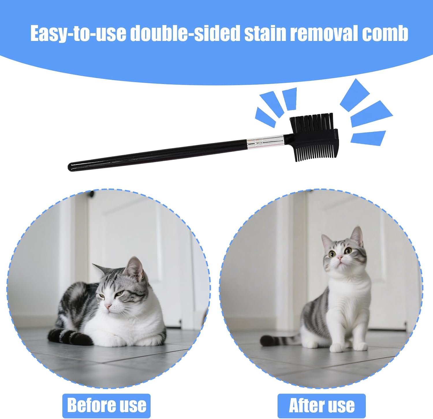 Premium pet lice and nit remover tool set showcasing durable anti slip plastic handles