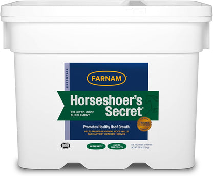Farnam Horseshoer's Secret Pelleted Hoof & Biotin Supplements, Nutrient-Rich Formula with Amino & Fatty Acids, Omega-3 Minerals, Promotes Hoof Growth & Supports Cracked Hooves, 11 lb, 30-Day Supply - Image 12