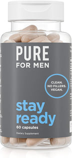 Pure for Men Stay Ready Fiber Supplement Psyllium Husk (120 Vegan Capsules) - Image 11
