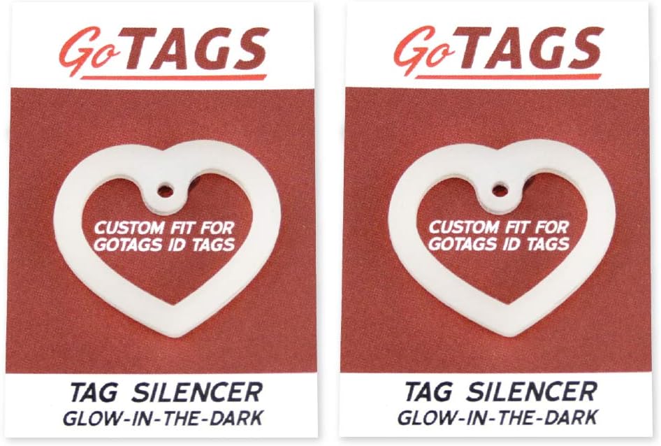 GoTags Dog Tag Silencers, Glow in the Dark Silencer to Quiet Noisy Pet Tags - Image 11