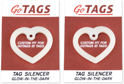 GoTags Dog Tag Silencers, Glow in the Dark Silencer to Quiet Noisy Pet Tags - Image 11