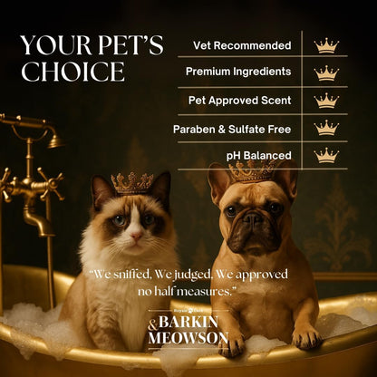 Dermatologist recommended Barkin and Meowson puppy conditioner for soft and tangle-free coats