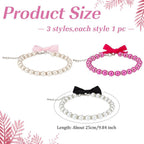 PAIDEFUL adjustable lightweight pet necklace jewelry styled on a small dog for a portrait look