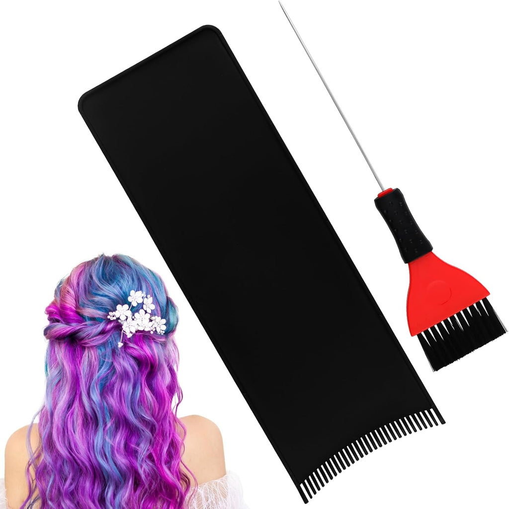 Fampery balayage board with teeth and brush set front view