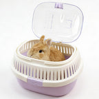 Hamster Carrier Guinea Pig Carrier 13 X 11 X 8 In Portable Hamster Travel Cage with Ventilation Holes Outdoor Small Animal Carrier for Rat Gerbils Rabbit Hedgehog Squirrel Mouse Sugar Glider - Image 8