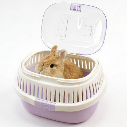 Hamster Carrier Guinea Pig Carrier 13 X 11 X 8 In Portable Hamster Travel Cage with Ventilation Holes Outdoor Small Animal Carrier for Rat Gerbils Rabbit Hedgehog Squirrel Mouse Sugar Glider - Image 8