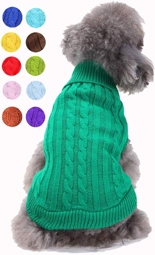 Warm Classic Turtleneck Pet Sweater for Small to Large Dogs - Cute Winter Dog & Cat Coat - Christmas Sweater for Girls & Boys - Image 9