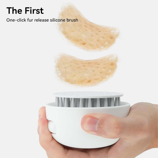 Aumuca pet brush with release button feature