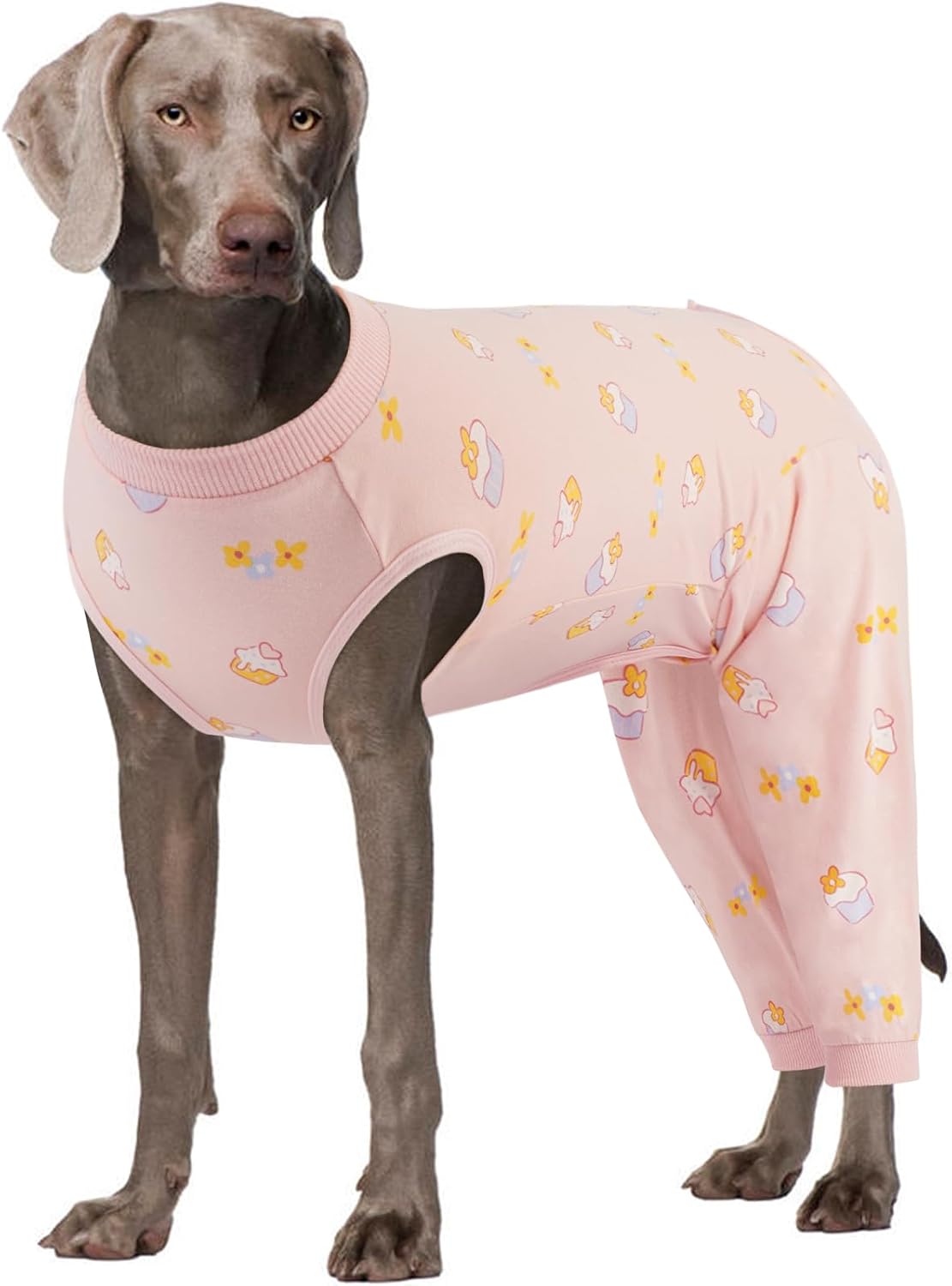 Kuoser Dog Recovery Suit for Back Legs,Soft Dog Surgery Suit with Dog Pants to Stop Licking,Dogs Recovery Sleeve Elbow Protector Pet Surgical Onesie for Abdominal Wounds Dogs Cone Alternative,Pink M - Image 11