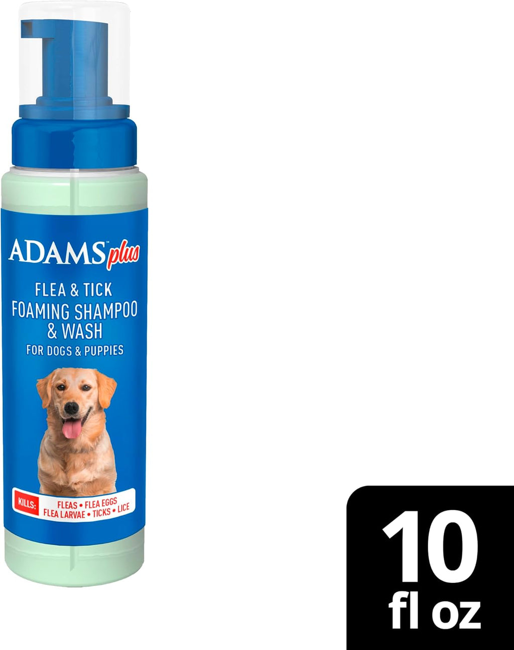 ADAMS Plus Flea & Tick Foaming Shampoo & Wash for Dogs & Puppies, Flea Shampoo to Treat Flea Infestations, Kills Ticks, Fleas, Flea Eggs & Lice, Cleans and Conditions Coat, 10 Ounces - Image 11