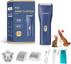 Founouly black professional dog grooming kit packaging contents.