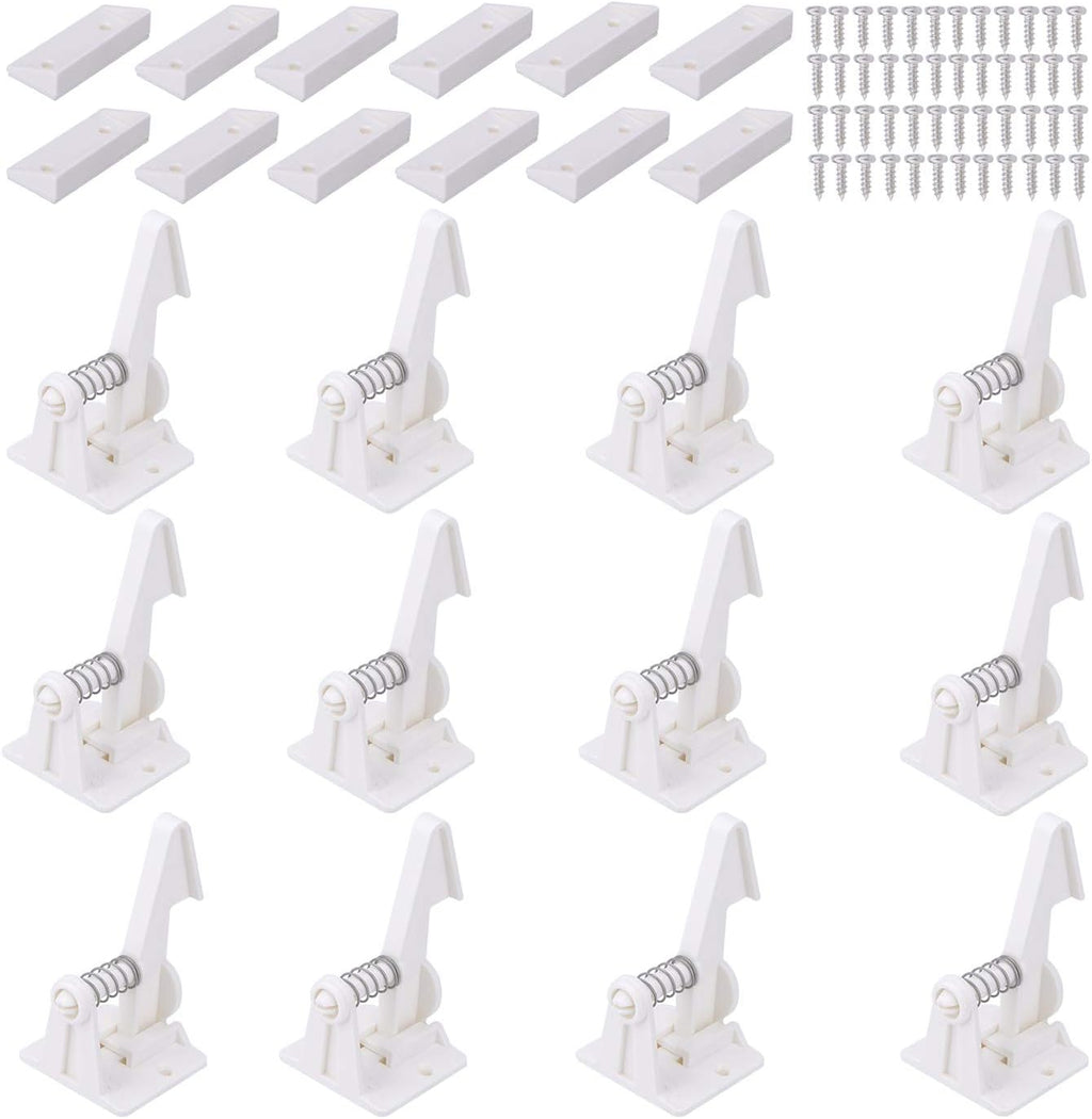 Vmaisi 12 pack cabinet locks and child safety latches front view