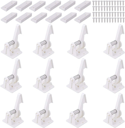 Vmaisi 12 pack cabinet locks and child safety latches front view