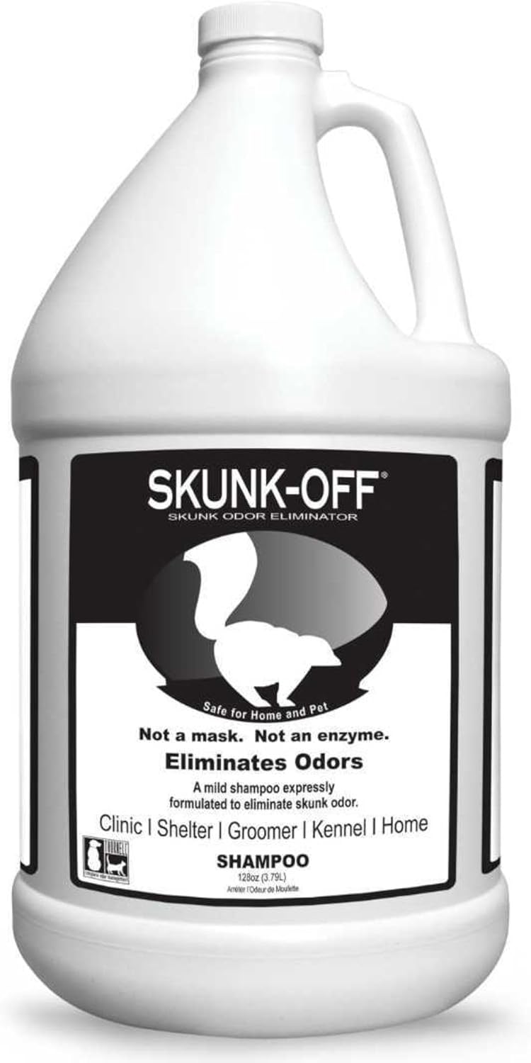 Odorcide Skunk Off Pet Shampoo lifestyle image in a home setting