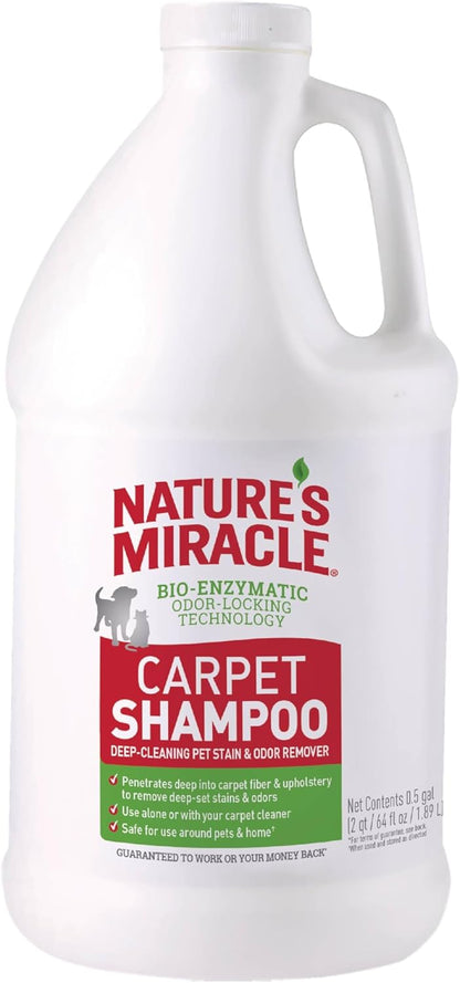 Nature's Miracle Deep Cleaning Pet Stain and Odor Carpet Shampoo 64 fluid ounces front view