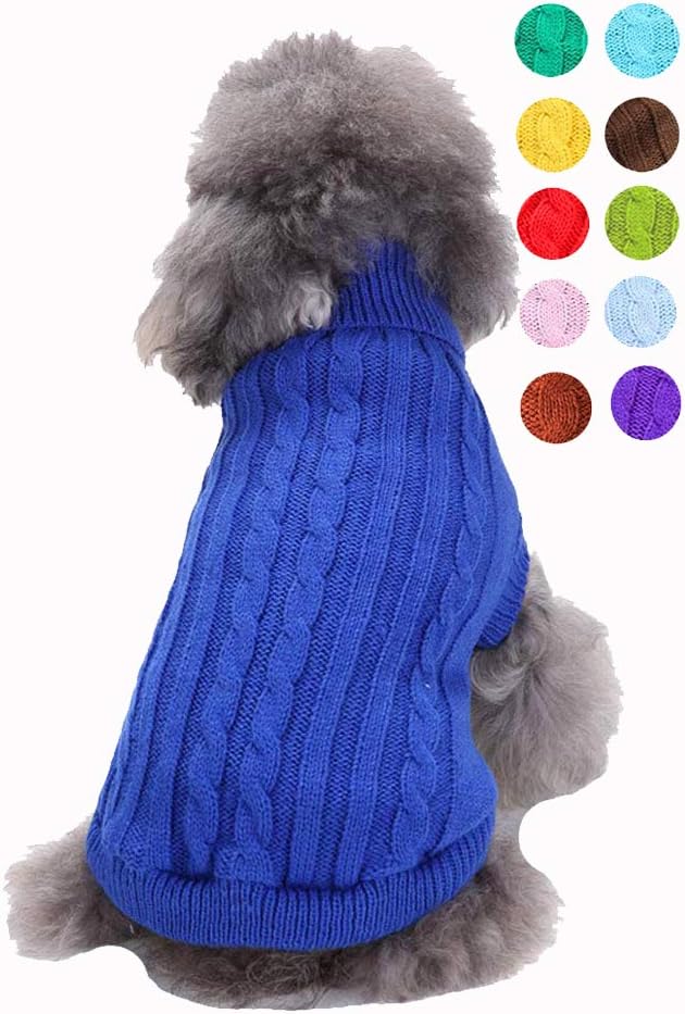 Warm Classic Turtleneck Pet Sweater for Small to Large Dogs - Cute Winter Dog & Cat Coat - Christmas Sweater for Girls & Boys - Image 15