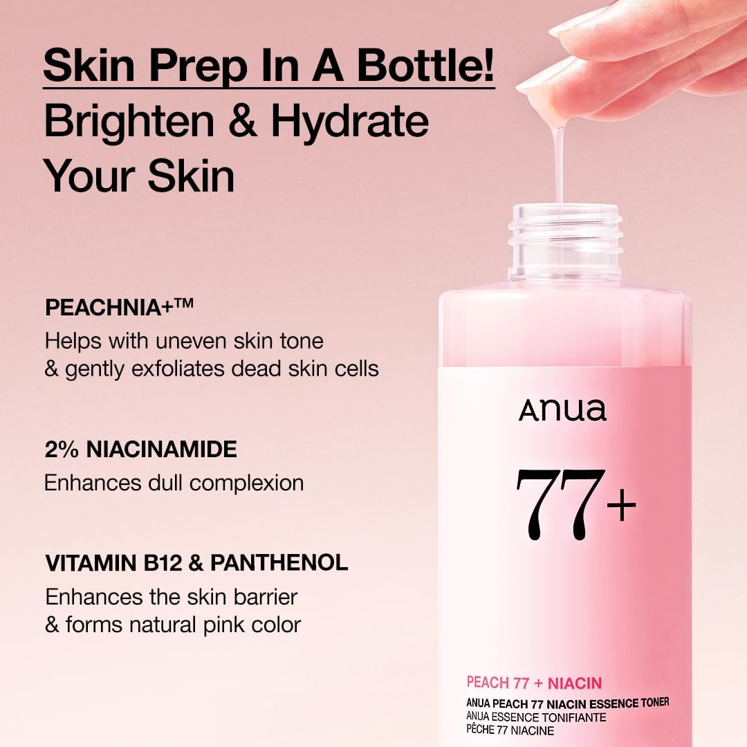 Anua Peach 77 Niacin Essence Toner, 8.45 fl oz - Image 4