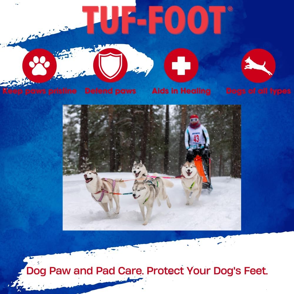 Authentic USA sourced Tuf-Foot liquid packaging angle