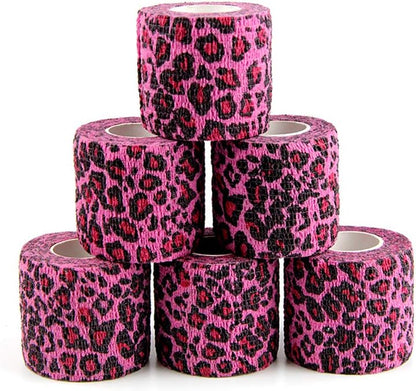 Mueuss Pet First Aid Tape Leopard Print front view