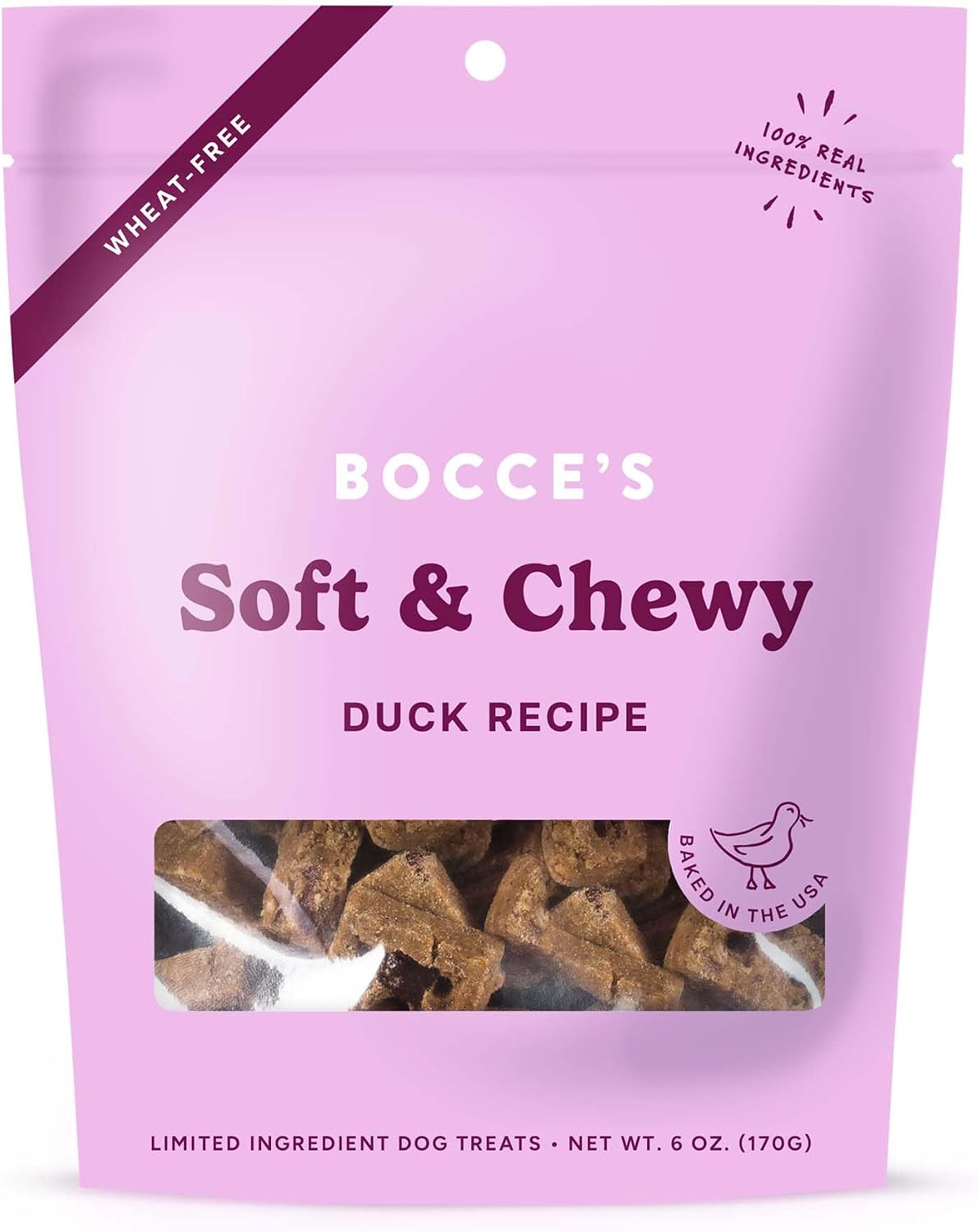 Bocce's Bakery Oven Baked PB & Banana Recipe Treats for Dogs, Wheat-Free Everyday Dog Treats, Real Ingredients, Baked in The USA, Natural Soft & Chewy Cookies, Peanut Butter & Banana, 6 oz - Image 13