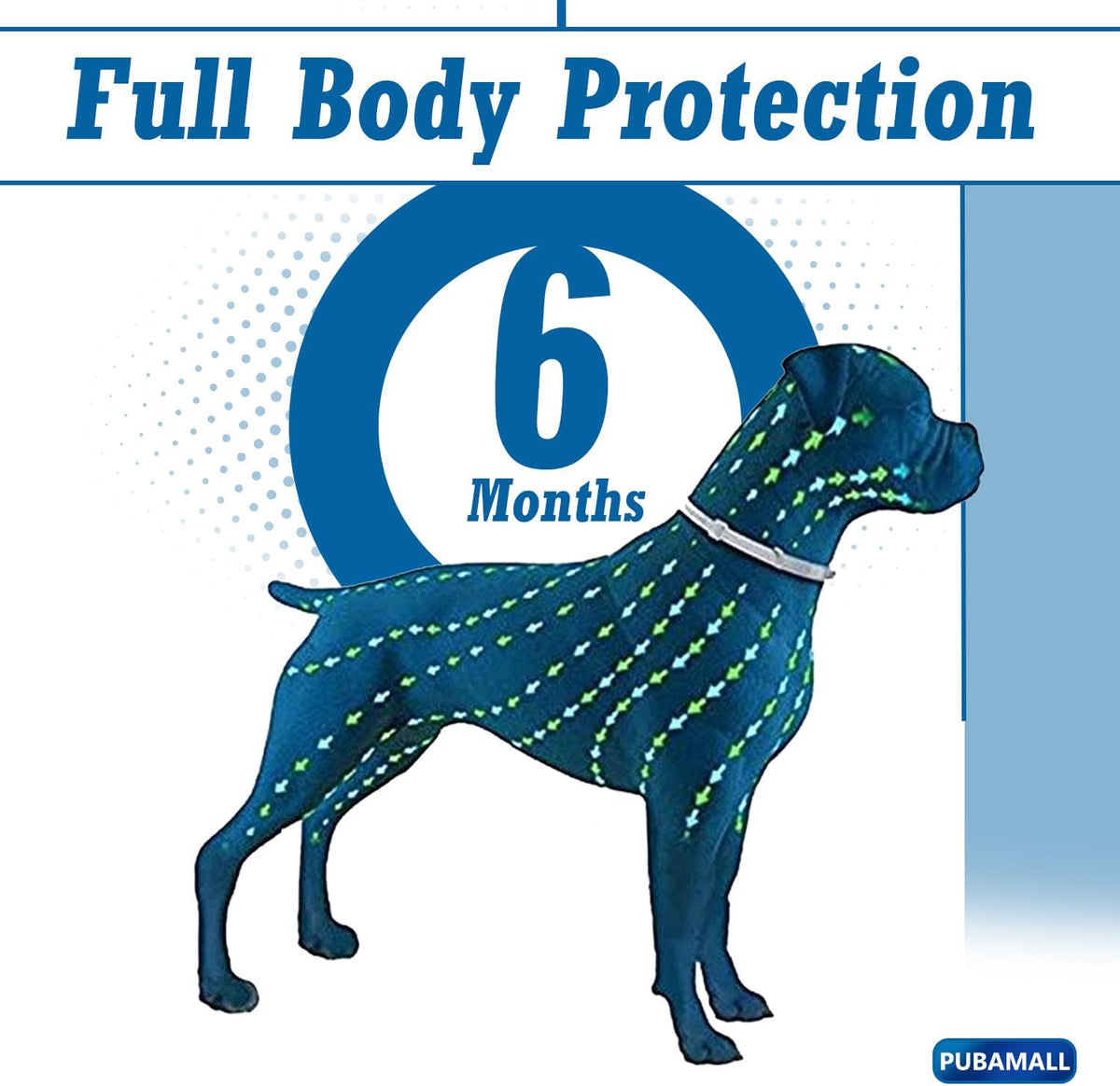 Faliopuo dog flea collar 12 months protection packaging