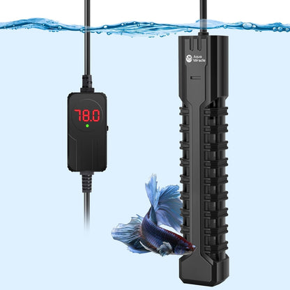 AquaMiracle Aquarium Heater, 200W Submersible Fish Tank Heater with LED Digital Display, Overheat Protection & Auto Power-Off When Out of Water, for Freshwater and Saltwater Fish Tanks (20-40 Gal) - Image 10