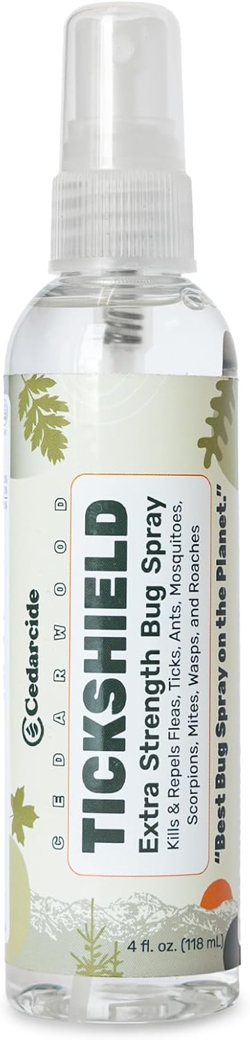 Pet safe insect repellent application on dog coat
