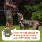 Inspector Tail dog fanny pack showing the hook and loop closure pocket for secure key and card storage