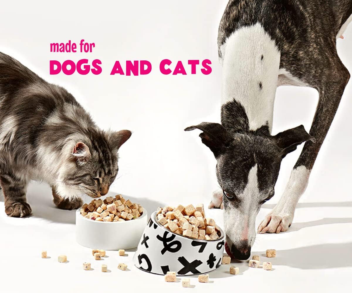 Arya Sit freeze dried pet treats used as a nutritious meal topper