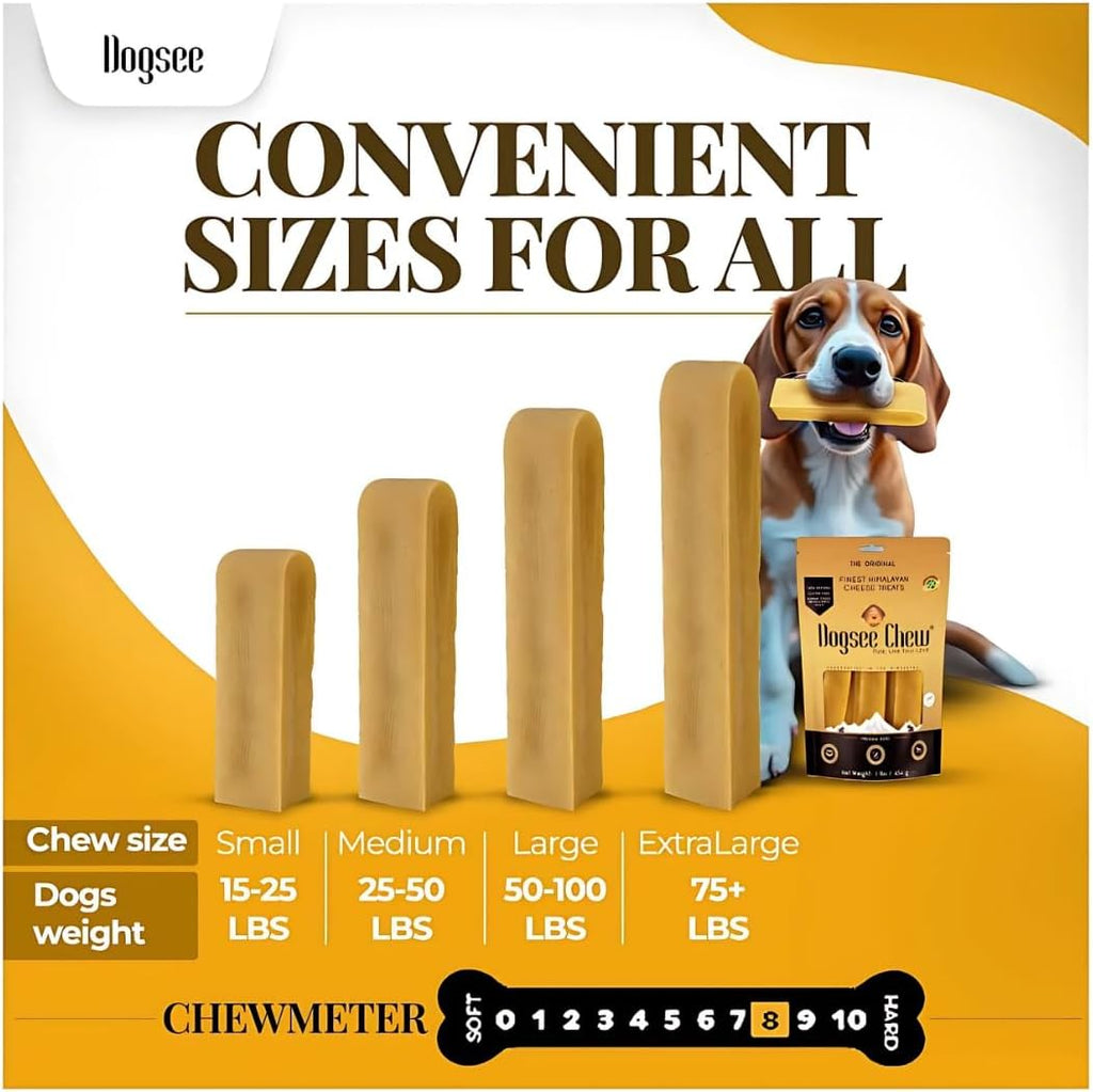 Dogsee smoke dried Himalayan milk cheese bars for optimal canine plaque and tartar reduction
