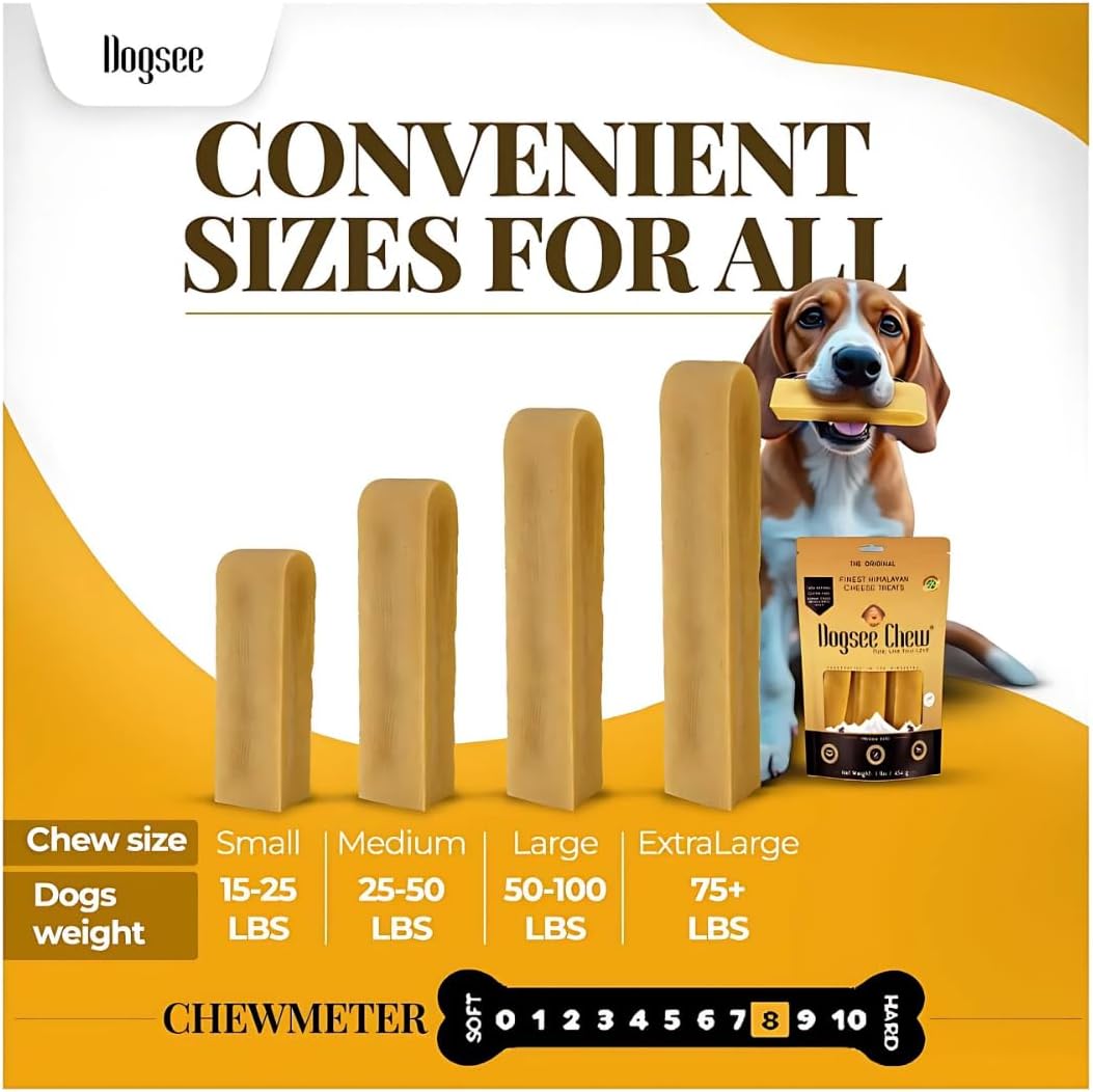 Dogsee smoke dried Himalayan milk cheese bars for optimal canine plaque and tartar reduction