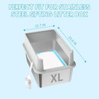 Demonstration of the leak proof backing on the Zuqqony litter box liner