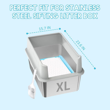 Demonstration of the leak proof backing on the Zuqqony litter box liner