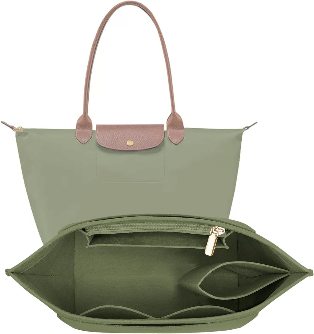 LOUKAYCCI Felt Purse Organizer Insert for Longchamp Le Pliage L Handbag Insert (Large, Black) - Image 10